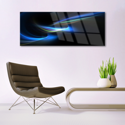 Plexiglas® Wall Art Abstraction art black blue