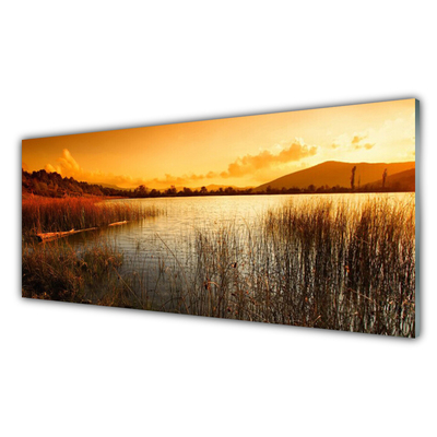 Plexiglas® Wall Art Sea landscape blue yellow