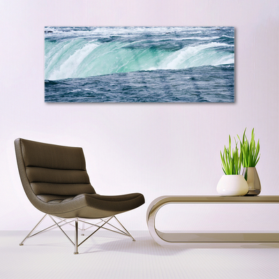 Plexiglas® Wall Art Waterfall nature blue