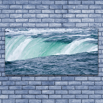 Plexiglas® Wall Art Waterfall nature blue