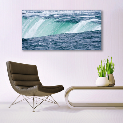 Plexiglas® Wall Art Waterfall nature blue