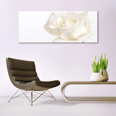 Plexiglas® Wall Art Rose floral white