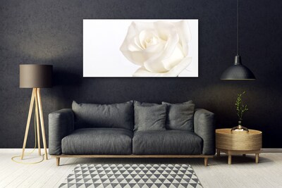 Plexiglas® Wall Art Rose floral white