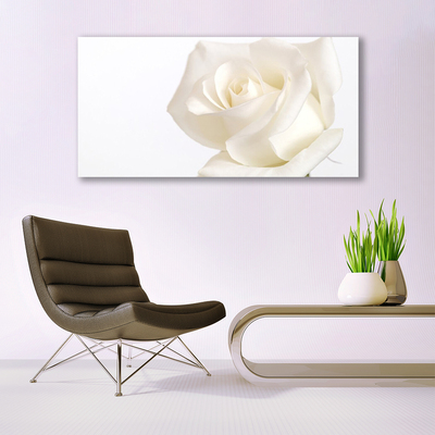 Plexiglas® Wall Art Rose floral white