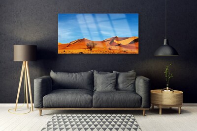 Plexiglas® Wall Art Desert landscape yellow