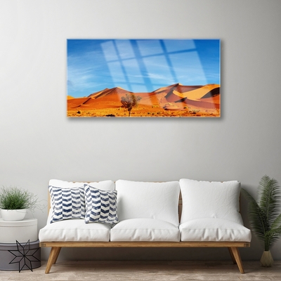 Plexiglas® Wall Art Desert landscape yellow