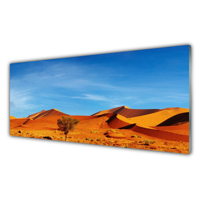 Plexiglas® Wall Art Desert landscape yellow