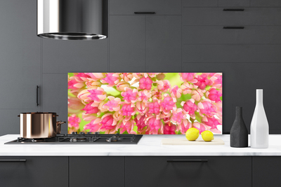 Kitchen Splashback Flower blossom floral pink