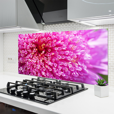 Kitchen Splashback Flower floral pink