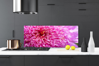 Kitchen Splashback Flower floral pink