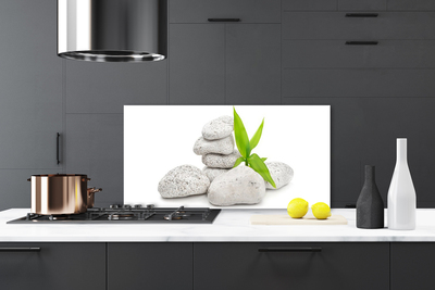 Kitchen Splashback Stones nature grey green white