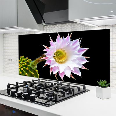 Kitchen Splashback Flower floral pink white yellow green