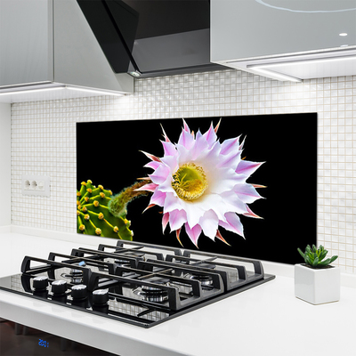 Kitchen Splashback Flower floral pink white yellow green