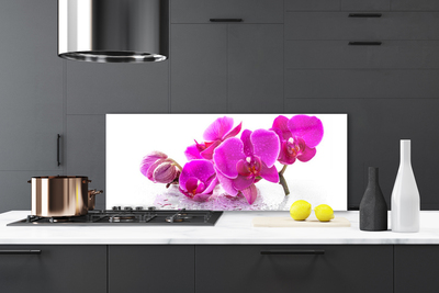 Kitchen Splashback Flowers floral pink