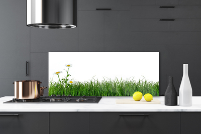 Kitchen Splashback Weed nature green