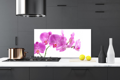 Kitchen Splashback Flowers floral pink