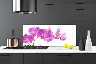 Kitchen Splashback Flowers floral pink