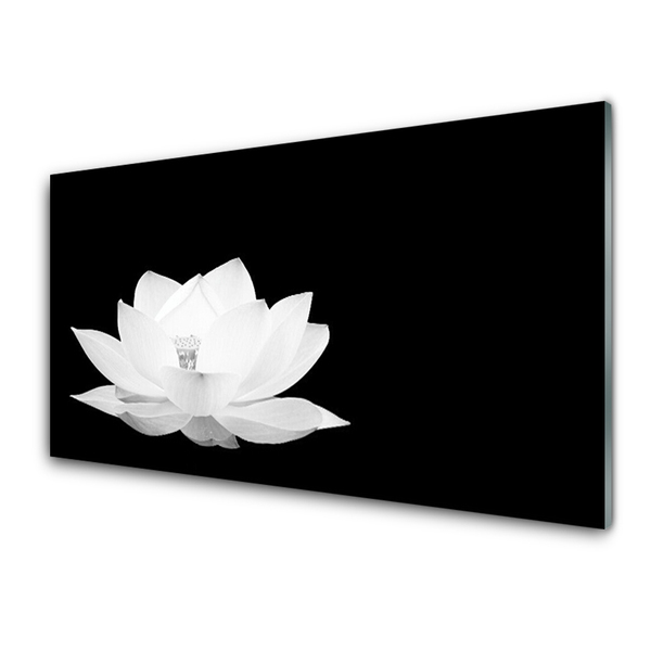 Kitchen Splashback Flower floral white