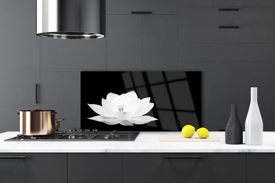 Kitchen Splashback Flower floral white