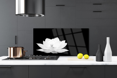 Kitchen Splashback Flower floral white