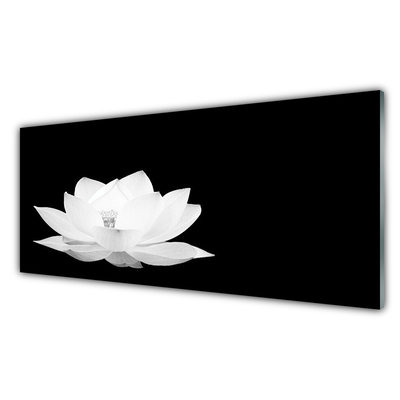 Kitchen Splashback Flower floral white