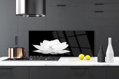 Kitchen Splashback Flower floral white