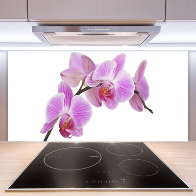 Kitchen Splashback Flowers floral pink