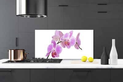 Kitchen Splashback Flowers floral pink