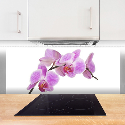 Kitchen Splashback Flowers floral pink