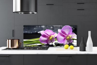 Kitchen Splashback Flowers floral pink