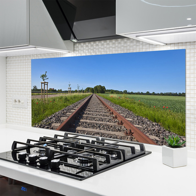 Kitchen Splashback Tracks architecture brown grey green