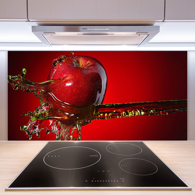 Kitchen Splashback Apple water kitchen red