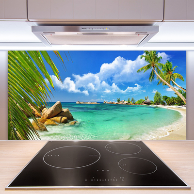 Kitchen Splashback Sea landscape blue