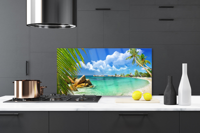 Kitchen Splashback Sea landscape blue