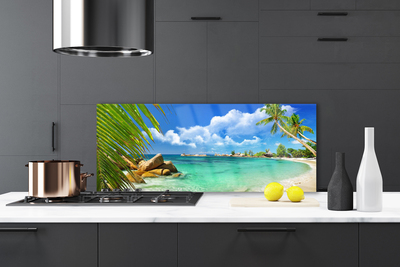 Kitchen Splashback Sea landscape blue