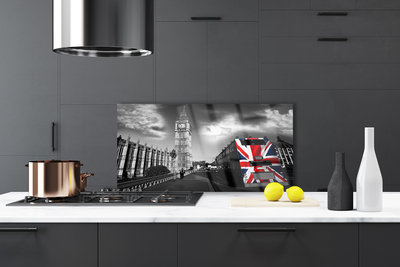 Kitchen Splashback City architecture grey