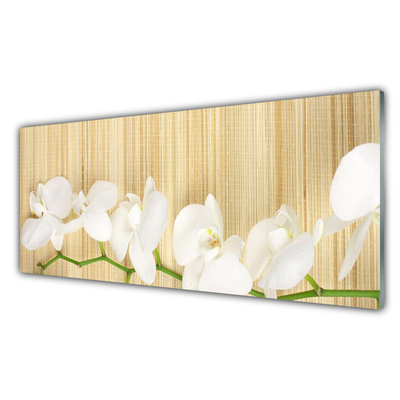 Kitchen Splashback Flowers floral white