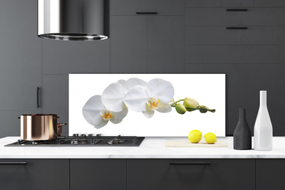 Kitchen Splashback Flowers floral white