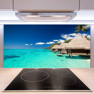 Kitchen Splashback Sea landscape blue