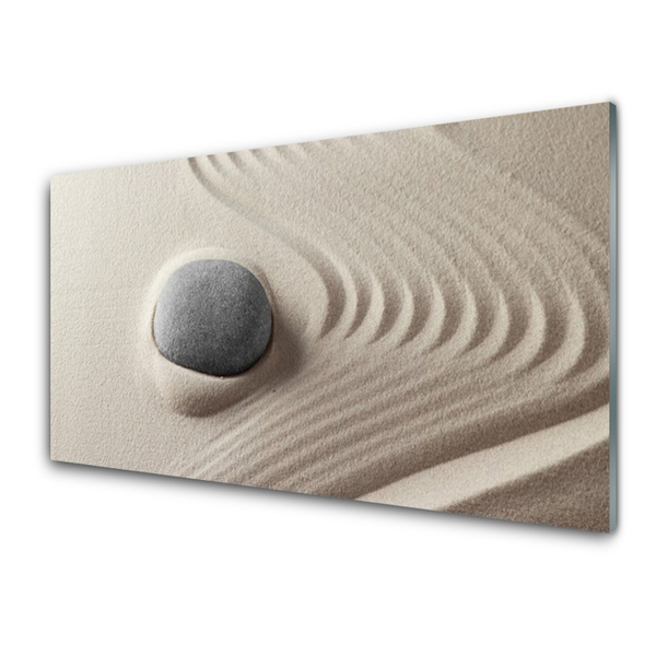 Kitchen Splashback Sandstones art brown grey