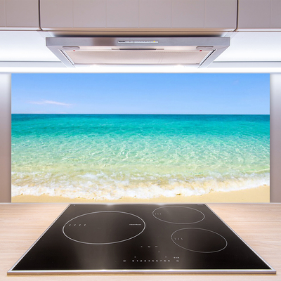 Kitchen Splashback Sea landscape blue