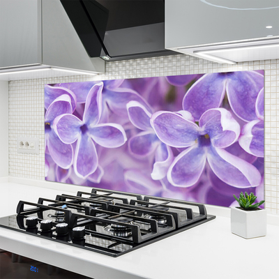 Kitchen Splashback Flowers floral pink