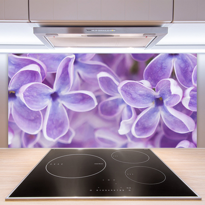 Kitchen Splashback Flowers floral pink