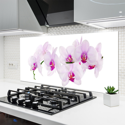 Kitchen Splashback Flowers floral pink