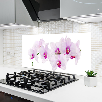 Kitchen Splashback Flowers floral pink