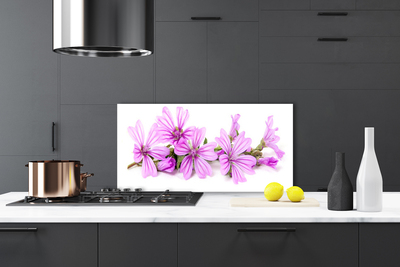 Kitchen Splashback Flowers floral pink