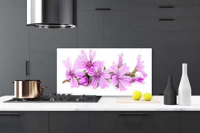 Kitchen Splashback Flowers floral pink