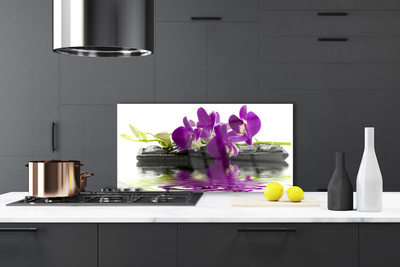 Kitchen Splashback Flowers floral pink