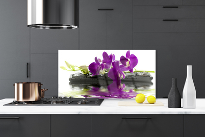 Kitchen Splashback Flowers floral pink