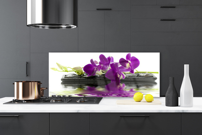 Kitchen Splashback Flowers floral pink